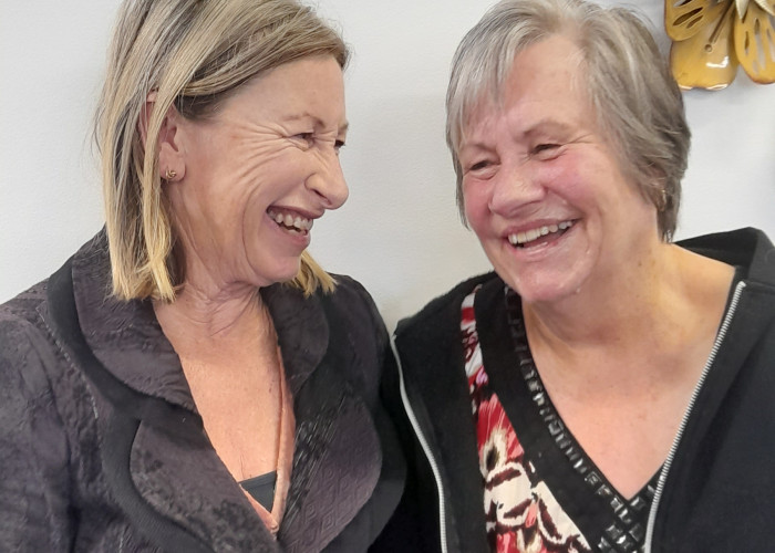 Maree Yaxley with Gail Brewerton