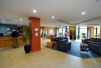 Domain Lodge Auckland reception area